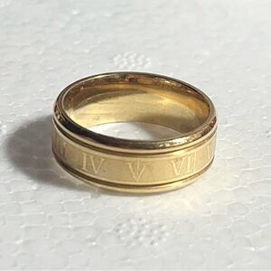 Cartier Gold Roman Numeral Ring